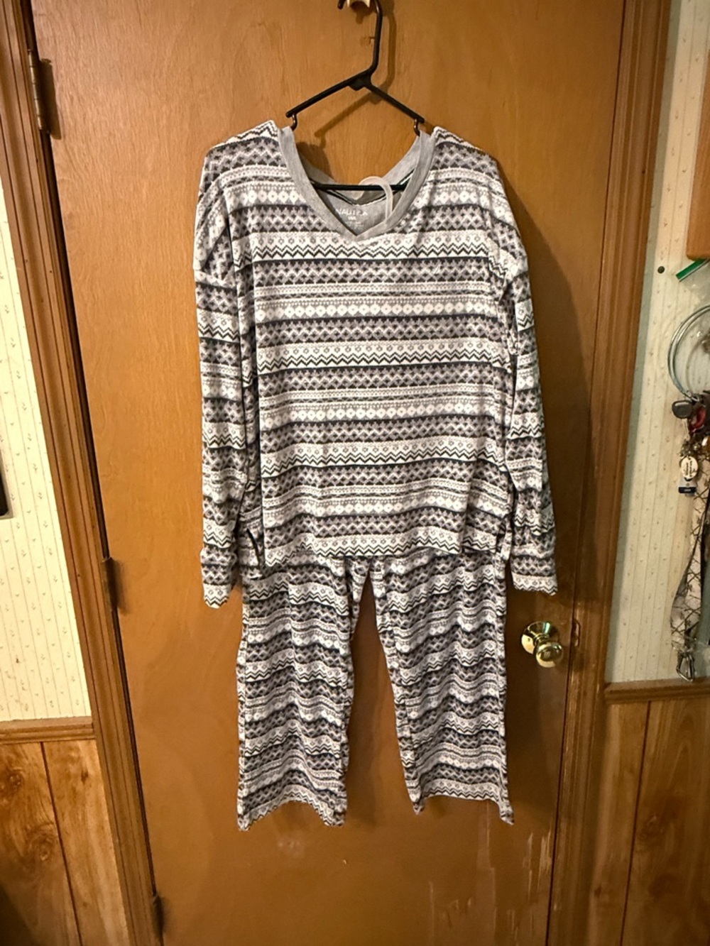 Nautica Two-Piece fleece Pajama Set